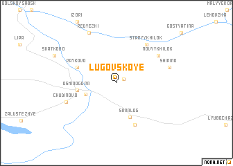 map of Lugovskoye
