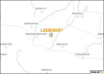 map of Lugovskoy