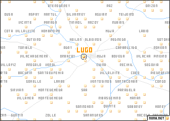 map of Lugo