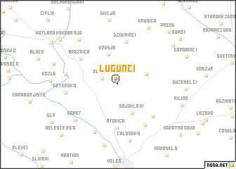 map of Lugunci