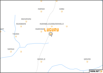 map of Luguru