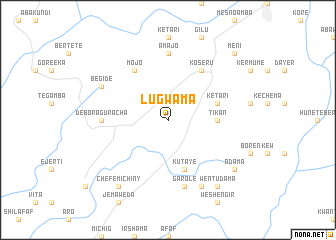 map of Lugwama