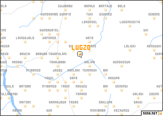map of Lugzo