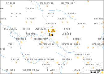 map of Ług