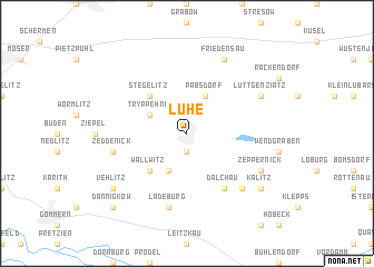 map of Lühe
