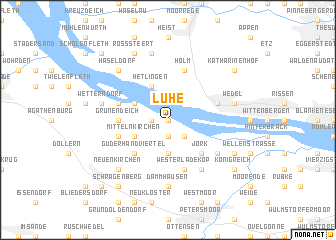 map of Lühe