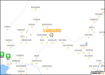 map of Luhigiro