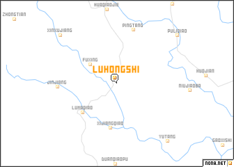 map of Luhongshi
