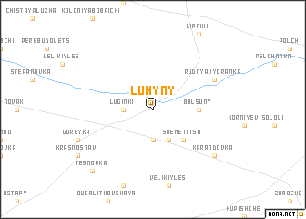map of Luhyny