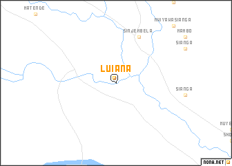 map of Luiana