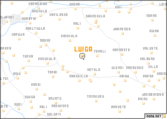 map of Luiga