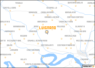 map of Luignano