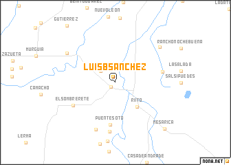 map of Luis B. Sánchez