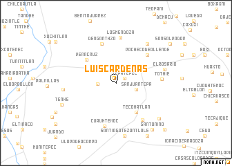 map of Luis Cárdenas