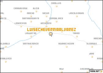 map of Luis Echeverría Álvarez