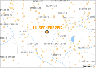 map of Luis Echeverría