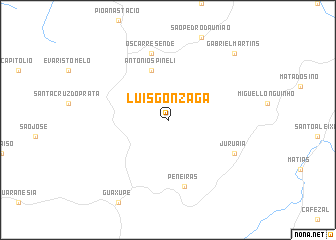 map of Luís Gonzaga