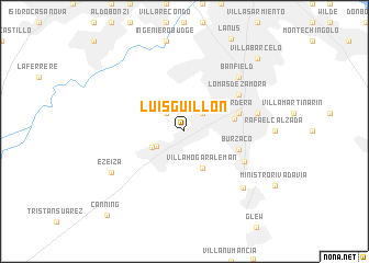 map of Luis Guillón