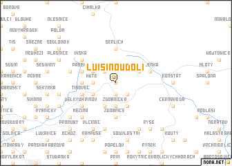 map of Luisino Údolí