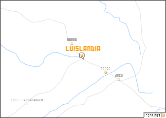 map of Luislândia