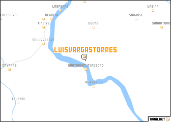 map of Luis Vargas Torres