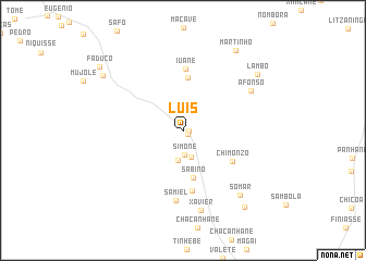 map of Luís