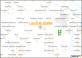 map of Luizi-Călugăra