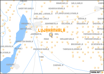 map of Lujahānwāla