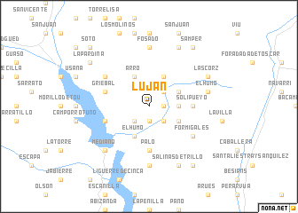 map of Luján