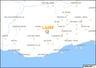 map of Lújar