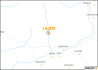 map of Lujeri