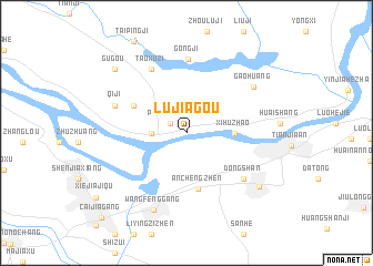 map of Lujiagou