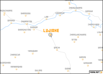 map of Lüjiahe