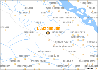 map of Lujzamajor