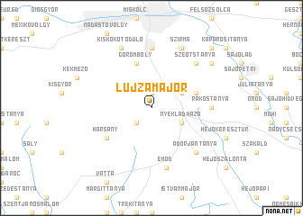 map of Lujzamajor