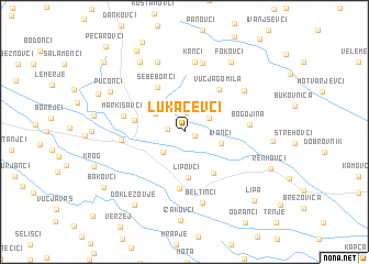 map of Lukačevci