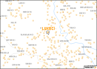 map of Lukači