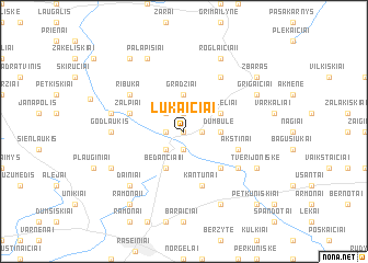 map of Lukaičiai