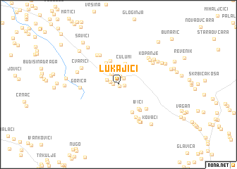 map of Lukajići