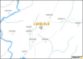 map of Lukalela