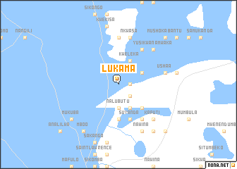 map of Lukama