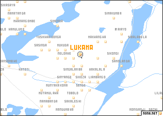 map of Lukama