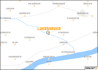 map of Lukashëvka