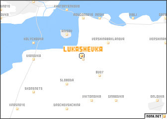 map of Lukashëvka