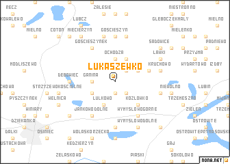 map of Łukaszewko