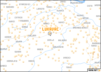 map of Lukavac