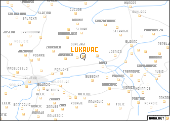 map of Lukavac