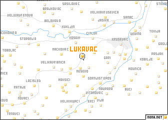 map of Lukavac