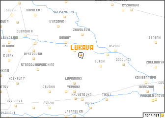 map of Lukava