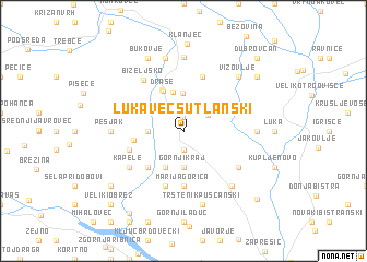 map of Lukavec Sutlanski